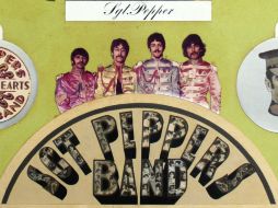 La única obra de arte de Sir Peter Blake sobre el álbum de The Beatles Sgt. Pepper que se conserva. El collage original de 1967. EFE  /