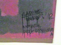 Obra. Black on Maroon, de la serie Seagram, fue pintado por Mark Rothko en 1958 y mide casi 10 metros cuadrados. ESPECIAL  /