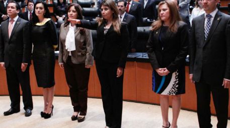 María del Pilar Ortega Martínez rinde protesta. NTX  /