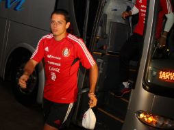 Javier 'Chicharito' Hernández no quiere saber de su posible salida del Manchester United. MEXSPORT  /