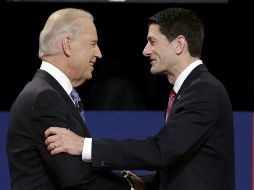 El demócrata Joe Biden (i) y el republicano Paul  Ryan. AP  /