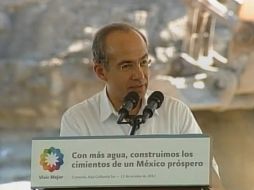 Felipe Calderón realiza una gira de trabajo por Baja California Sur. ESPECIAL  /