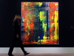 El cuadro ''Abstraktes Bild (809-4)'' forma parte de una serie de cuatro obras numeradas 809 del pintor alemán. EFE  /