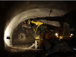 Vista del interior de la mina de la que se rescataron a los 33 trabajadores. AP  /