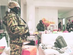 Elementos de la Marina tras el operativo contra Beltrán Leyva. Estados Unidos avisó la ubicaicón del capo. EL UNIVERSAL  /