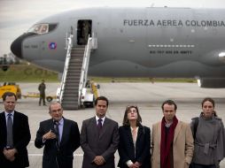 Foto de la delegación de Colombia para el diálogo de paz; Humberto de la Calle (2-izq) es el jefe de los negociadores. AFP  /
