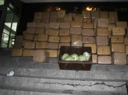 La droga fue encontrada detrás de cajas con lechugas el pasado 12 de octubre.  /
