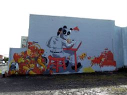 Obra del grupo artístico El Coro que forma parte de ''Los muros hablan'' ARCHIVO  /