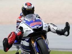 El piloto español,Jorge Lorenzo durante la sesión de calificación del Gran Premio de Malasia de MotoGP. AP  /