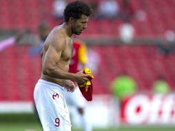 Miguel Sabah fue el héroe de Morelia al anotar el gol de la victoria en tiempo de compensación. MEXSPORT  /