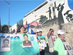 Trayecto. Las madres han recorrido cinco estados para buscar a sus familiares, y enviar un mensaje sobre la tragedia que viven. XINHUA  /