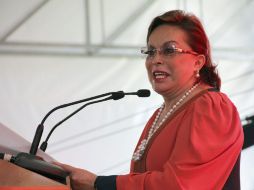 Esther Gordillo. Para la izquierda, su reelección y la de Deschamps son ejemplos de falta de transparencia y democracia. EFE  /