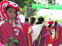 Los manifestantes recorrieron las calles del Centro Histórico oaxaqueño. NTX  /