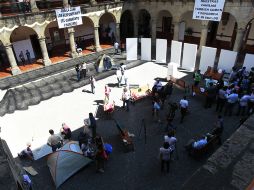 Luego de seis días de manifestación,los empleados del Legislativo levantaron el plantón que mantenían en el patio del Poder Legislativo  /
