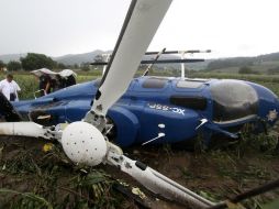 El piloto de un helicóptero fumigador murió hoy al caer en una hondonada de una finca. ARCHIVO  /