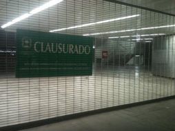 Los sellos fueron colocados en los accesos del inmueble.  /