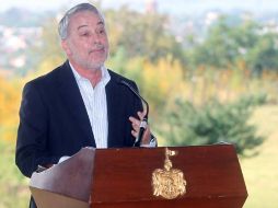 Emilio González informó que el Fonadin autorizó 400 MDP a fondo perdido para obras de ampliación del tren urbano. ARCHIVO  /