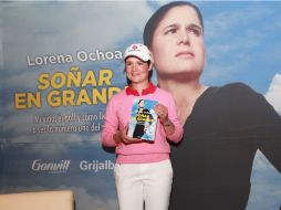 Lorena Ochoa hizo la presentación previo al arranque del torneo LOI 2012.  /