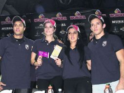 De lujo. Luis Sosa, Cynthia Valdez, Samantha Zamudio y Javier Cervantes. MEXSPORT  /