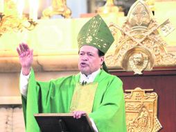 Manda oraciones. El cardenal Norberto Rivera agradeció al Presidente por su gestión y pidió por aquellos que van a tomar posesión.  /