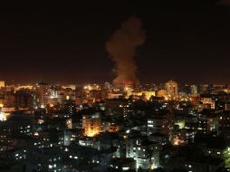 Vista de la zona bombardeada. AFP  /