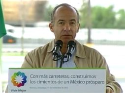 El Presidente Felipe Calderón subrayó que al final de su mandato quedan muchas cosas por hacer. ESPECIAL  /