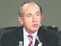 Felipe Calderón, señala que el problema de legalizar la mariguana no es la droga en sí, sino la violencia asociada a la misma. EFE  /