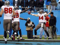 Dallas Clark (44) festeja luego de anotar los puntos que le dieron la victoria a Tamapa Bay. AP  /