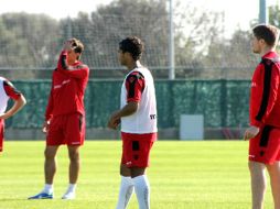 Dos Santos podría estar recuperado para el próximo fin de semana. Imagen de RCDMallorca. ESPECIAL  /