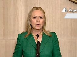La secretaria de Estado de Estados Unidos, Hillary Clinton ofreció una conferencia de prensa. AP  /