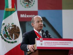 El Presidente Calderón inauguró el libramiento Norte La Piedad, en un acto en el que el mandatario hasta cantó. ARCHIVO  /