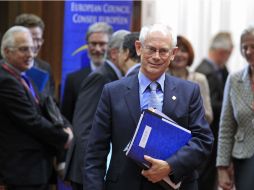 El presidente del Consejo Europeo, Herman Van Rompuy, presentó una propuesta de presupuesto comunitario plurianual. REUTERS  /
