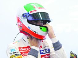 Paciencia. Sergio Pérez aguarda su turno para salir a pista. SAUBER MOTORSPORT  /