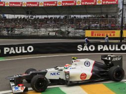 Sergio 'Checo' Pérez se despide en definitiva de Sauber luego s buenas campañas. AP  /