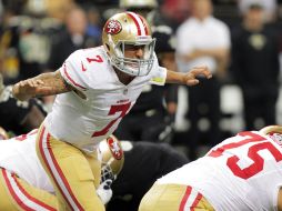 Colin Kaepernick dio un gran juego en los controles de la ofensivas de San Francisco. XINHUA  /