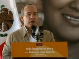 El Presidente Calderón inaugura las instalaciones nuevas del Hospital General de Saltillo. ESPECIAL  /