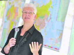 Rodica Radian explicó la postura oficial israelí en torno al conflicto. CORTESÍA ITESO  /