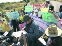 Pobladores de Temacapulín (alrededor de 50) protestan contra su reubicación por la edificación de la Presa El Zapotillo.  /