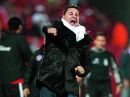 Mohamed festeja el tercer gol de Xolos al Léon, el domingo en el Estadio Caliente, que le dio el pase a la final a su equipo. MEXSPORT  /