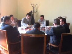 Imagen de la reunión de la Junta de Coordinación Política.  /