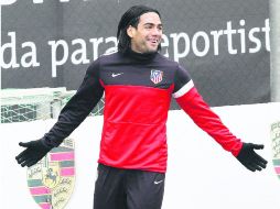 Radamel falcao. El ariete colombiano es el referente rojiblanco. EFE  /