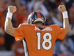 Payton Manning festeja el título con los Broncos de Denver. AP  /