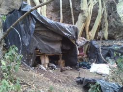 El detenido tenía un campamento para realizar sus operaciones. ESPECIAL  /