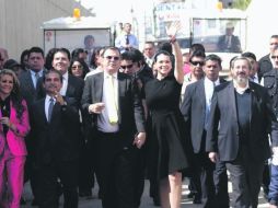 Gira final. El jefe de Gobierno capitalino durante la inauguración de la obra cercana a la Basílica de Guadalupe. EL UNIVERSAL  /