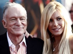 Después de que la 'conejita' cancelara la boda en 2011, Hugh Hefner y Crystal Harris se volvieron a reunir a principios de 2012.ARCHIVO  /