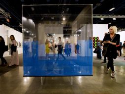 Obras de diversos artistas españoles se exhiben en el Centro de Convenciones de Miami Beach. XINHUA  /