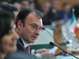 El secretario de Hacienda y Crédito Público, Luis Videgaray, habló sobre el contenido del paquete económico. NTX  /