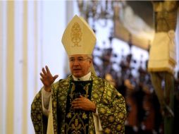 El cardenal Francisco Robles Ortega indicó que para los católicos el matrimonio siempre será la unión entre hombre y mujer. ARCHIVO  /