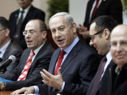 El primer ministro israelí, Benjamin Netanyahu, en su habitual reunión semanal con el Consejo de Ministros. REUTERS  /