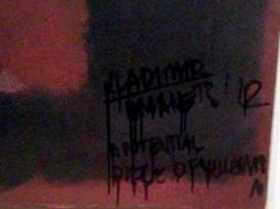 El daño a la obra de arte abre la controversia sobre lo que pueda ser el ''Yellowism''. ARCHIVO  /